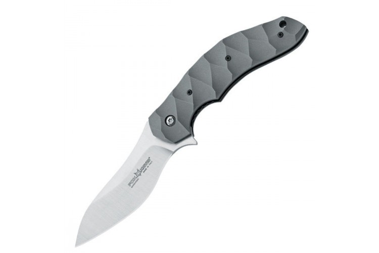 Couteau pliant Anso FOX Fx.302 manche titanium ondul&eacute; 