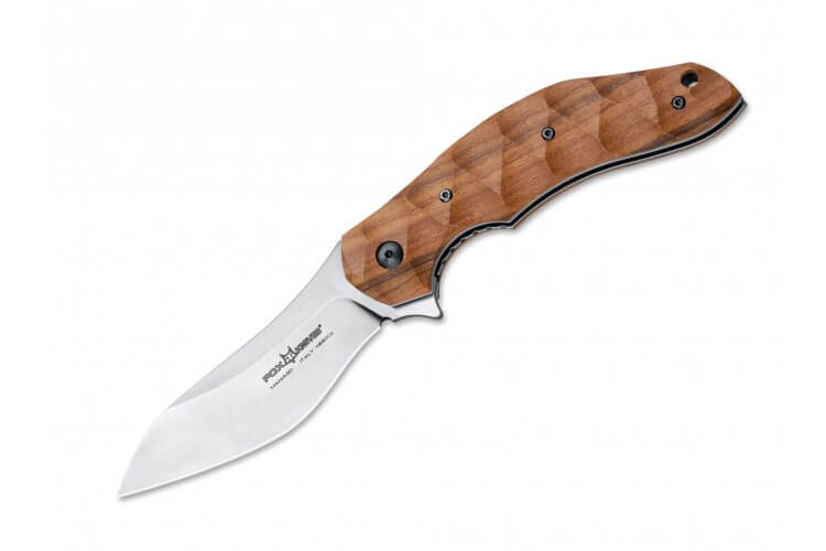 Couteau pliant Ansø FOX FX.302 ST manche 12cm palissandre ondulé