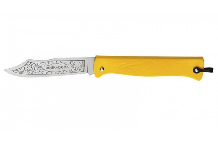 Couteau pliant Douk-Douk lame acier inox manche métal chromé 11cm