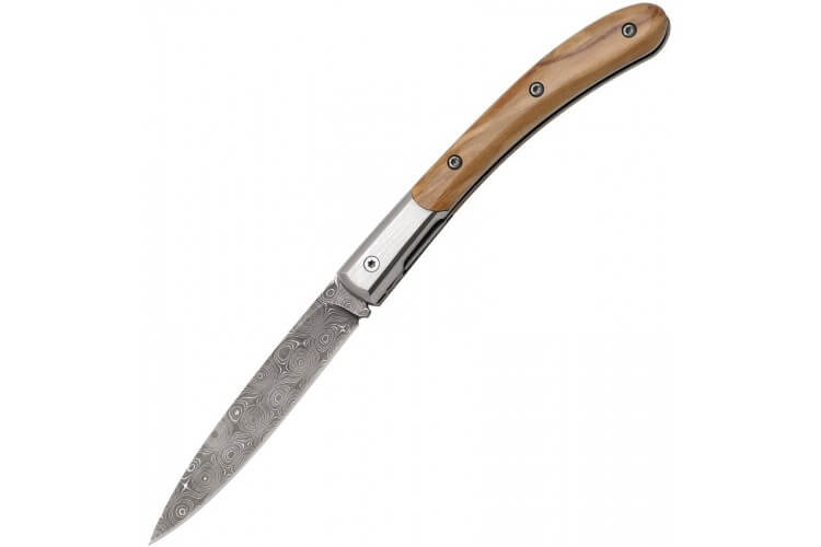 Couteau pliant FOX ELITE 271 120 couches DAMAS manche olivier 9cm