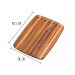 Planche à pain Teak Haus en Teck écologique rainuré 40.5x28cm