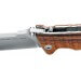 Couteau pliant de chasse FOX PRO Hunter - manche 12cm bois du désert 