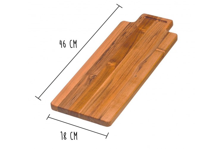 Planche &agrave; d&eacute;couper Teak Haus Marine Collection en Teck &eacute;cologique 46x18cm