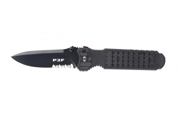 Couteau pliant FOX1446 Predator 2F manche 12cm forpr&egrave;ne noir