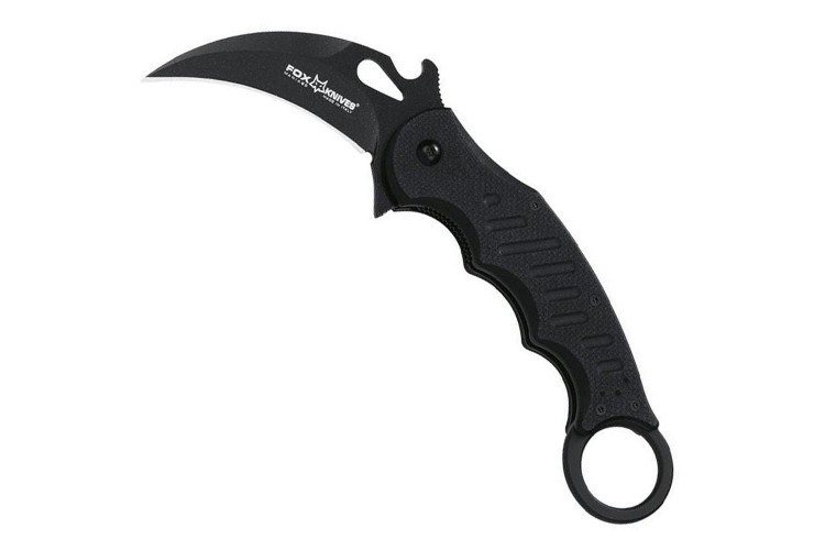 Couteau pliant FOX Military FX.479 Karambit manche G10 noir 11.5cm