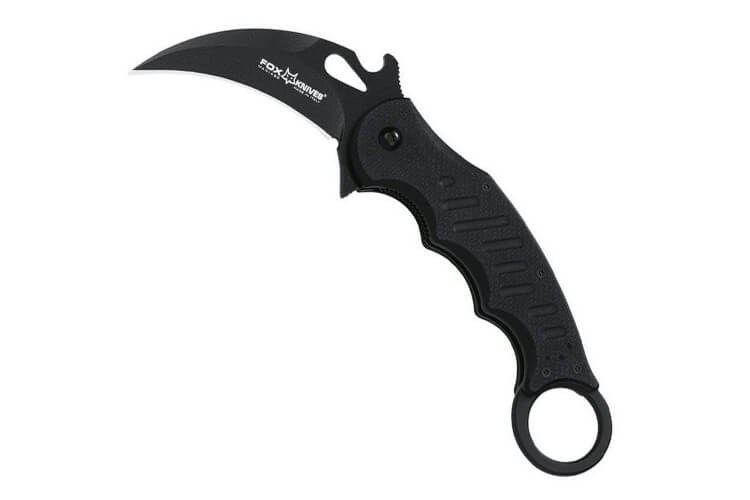 Couteau pliant FOX Military FX.479 Karambit manche G10 noir 11.5cm