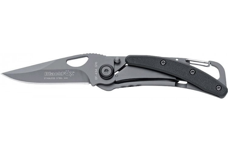 Couteau Black FOX BF.434 mange 9cm G10/titanium noir