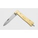 Couteau pliant OTTER Mercator lame acier inox manche métal noir 11cm