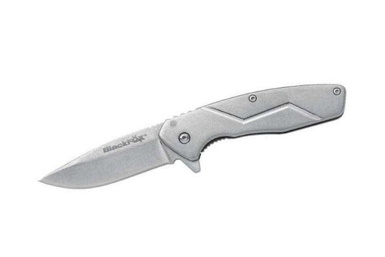 Couteau pliant Black FOX Steelix BF.717 manche acier 440C 10 cm