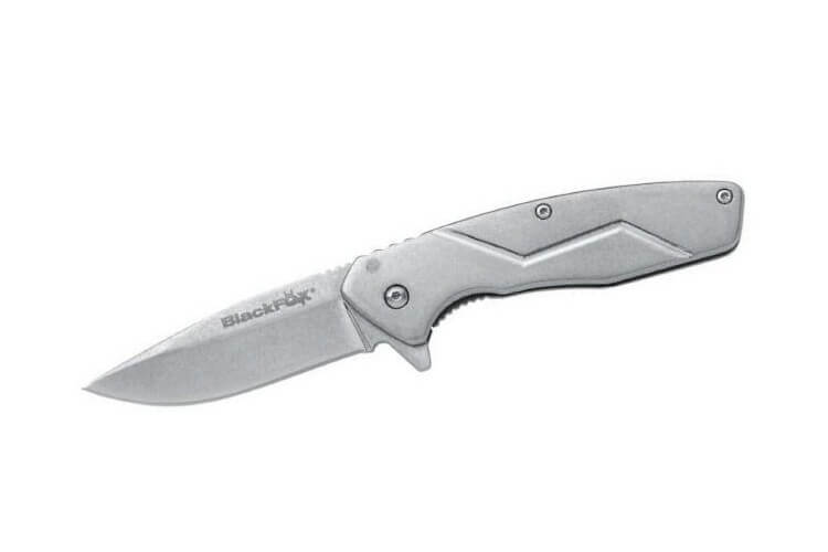 Couteau pliant Black FOX Steelix BF.717 manche acier 440C 10 cm