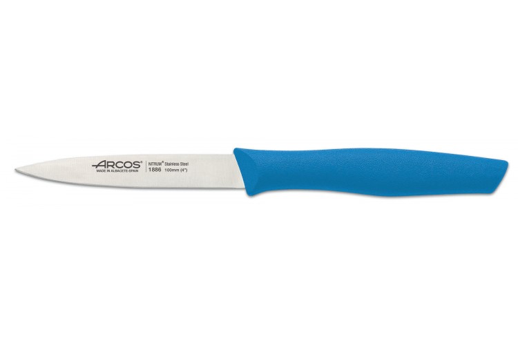 Couteau d'office acier Nitrum bleu 10cm Arcos Nova