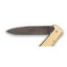 Couteau pliant OTTER Mercator acier inox manche laiton gravé 11cm