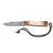 Couteau pliant OTTER Mercator acier inox manche cuivre gravé 11cm
