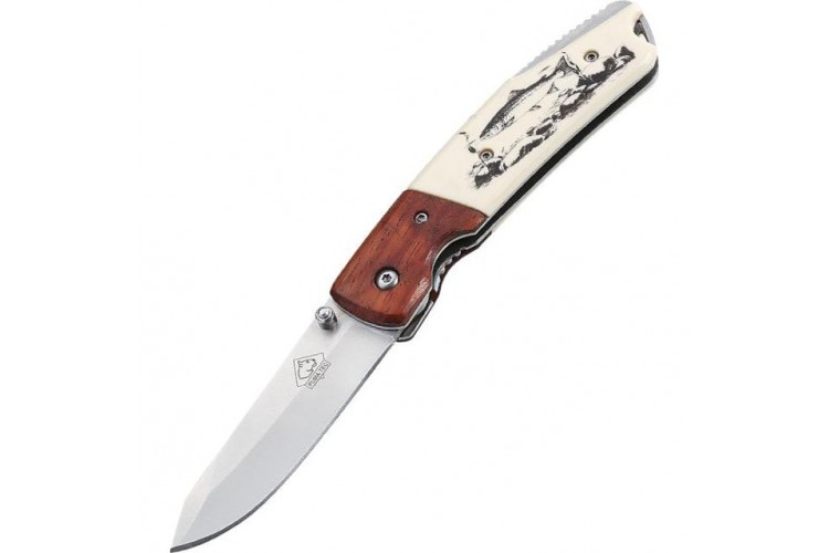 Couteau pliant Puma Tec 331511 manche 11 cm pacca/ivoirine