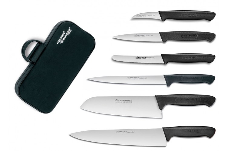 Mallette professionnelle Fischer Creative Chef 6 couteaux de cuisine