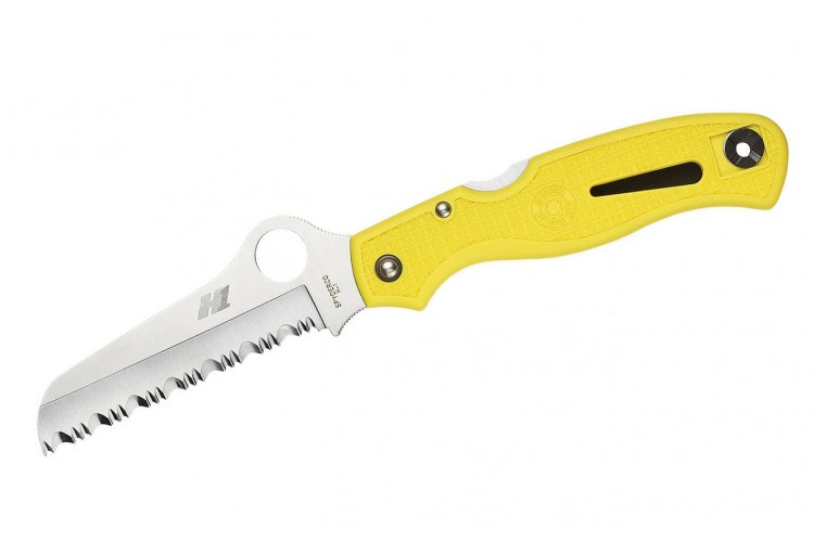 Couteau pliant SPYDERCO Atlantic Salt C89 dent&eacute; 11cm