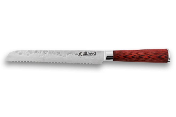 Couteau &agrave; pain Wusaki Pakka X50 20cm manche pakkawood