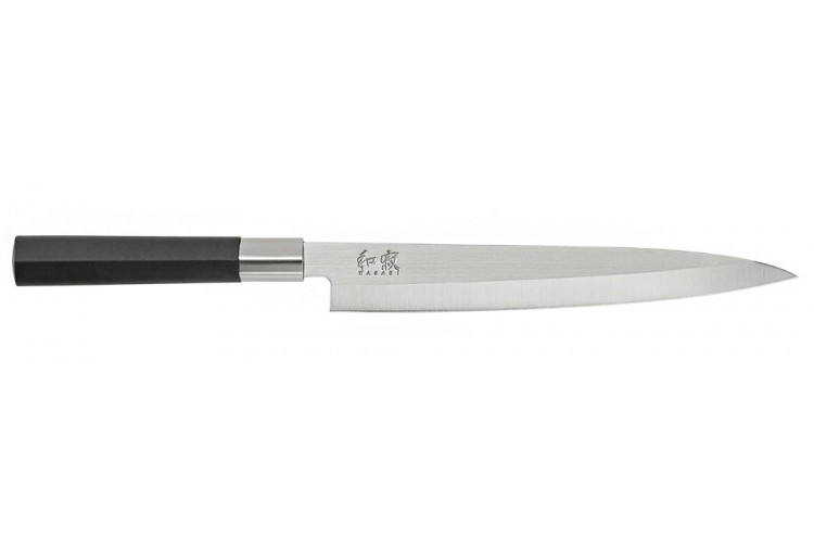Couteau yanagiba japonais KAI Wasabi Black lame 15.5cm