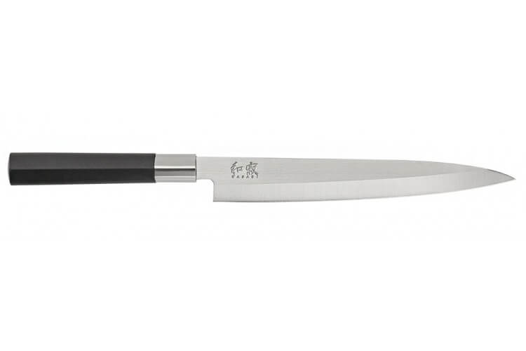 Couteau yanagiba japonais KAI Wasabi Black lame 15.5cm