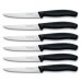 6 Couteaux steak lame 11cm Victorinox manche noir