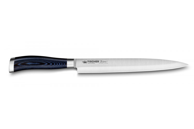 Couteau Yanagiba unilat&eacute;ral 24cm pro Fischer ZEN extr&ecirc;me duret&eacute;