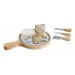 Plateau à fromages en bois Kitchen Artist + 4 accessoires malins