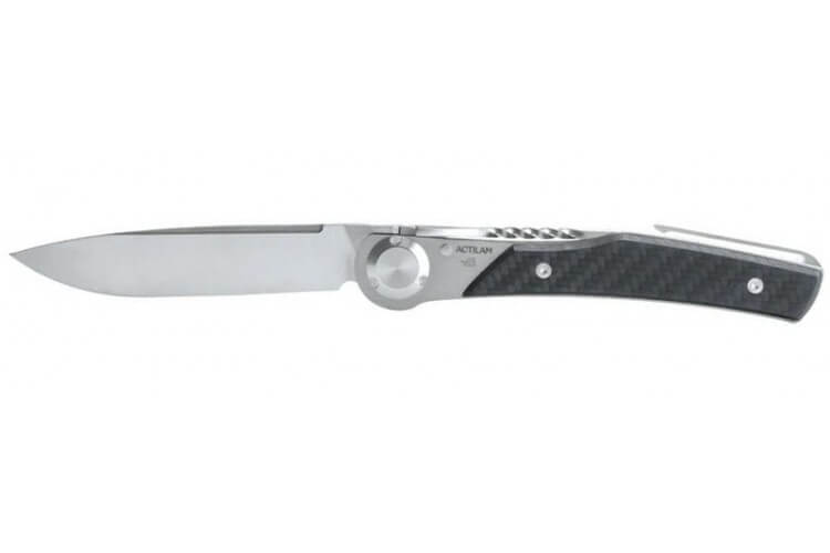 Couteau pliant Actilam T3 lame forgée manche corian blanc 11cm