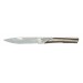 Couteau pliant Actilam S4 lame forgée manche acier/corian blanc 11cm