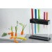 Bloc transparent 6 couteaux de cuisine Kuhn Rikon COLORI multicolores