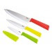 Set 3 couteaux Kuhn Rikon COLORI+ Classic Office + Universel + Chef