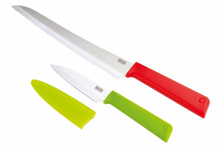 Set 2 couteaux Kuhn Rikon COLORI+ Classic Office + Pain
