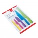 Set 5 couteaux de cuisine Kuhn Rikon COLORI+ revêtement multicolore + étuis