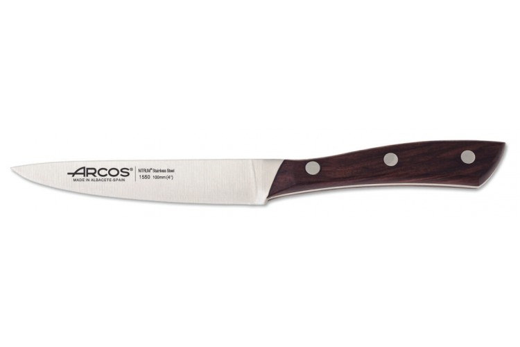 Couteau d'office forg&eacute; Arcos Natura 10cm palissandre
