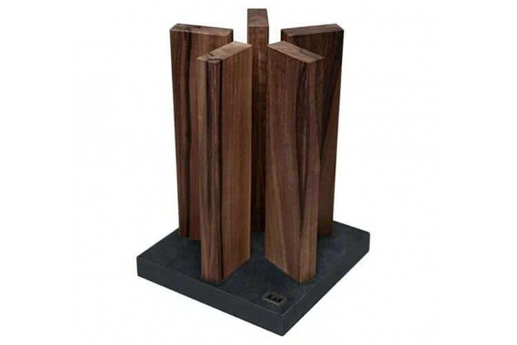 Bloc cuisine KAI Stonehenge aimanté en noyer et granite - 10 places