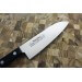 Couteau santoku japonais Masahiro BWH 17.5cm acier MBS-26 manche Pakkawood