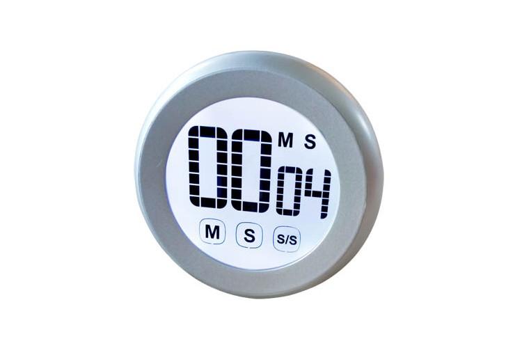 Minuteur tactile rond aimant&eacute; minute/seconde Alla France