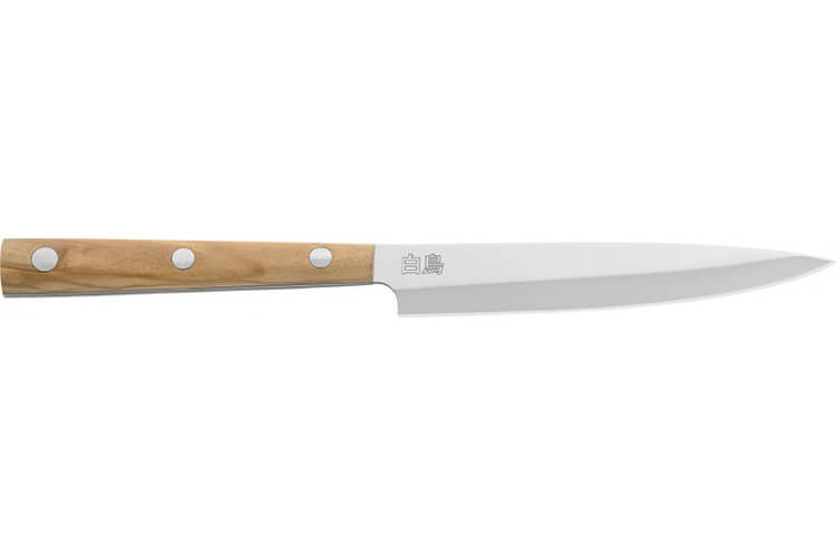Couteau universel Due Cigni Hakucho 12.5cm manche olivier