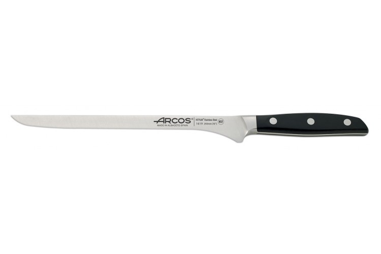 Couteau &agrave; saumon/jambon Arcos Manhattan flexible 25cm tranchant extr&ecirc;me