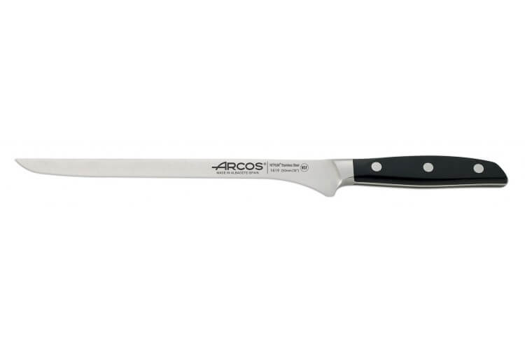 Couteau à saumon/jambon Arcos Manhattan flexible 25cm tranchant extrême