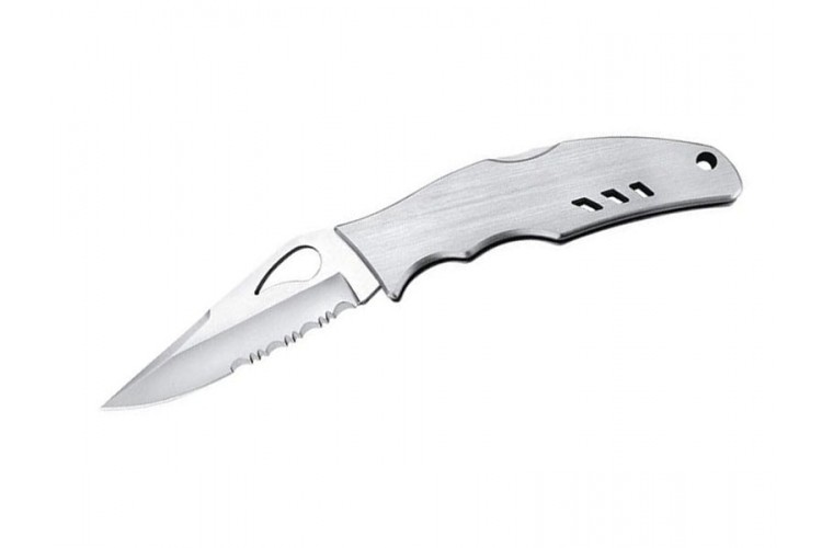 Couteau pliant Spyderco BYRD Meadowlark 2 &agrave; dents tout inox 10cm
