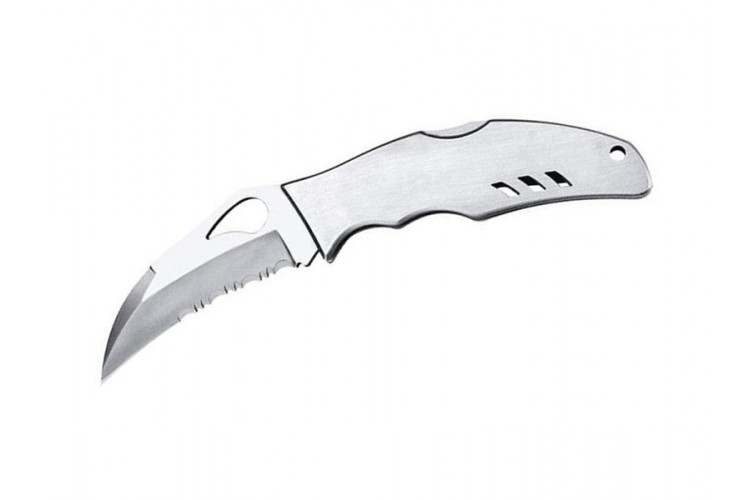 Couteau pliant Spyderco BYRD Crossbill &agrave; dents tout inox 12cm