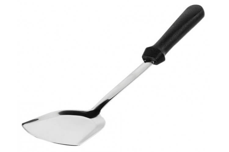 Spatule spécial wok inox avec bout arrondi