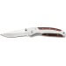 Couteau pliant Herbertz 256410 semi-denté manche inox/pakka 10cm