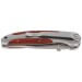 Couteau pliant Herbertz 256410 semi-denté manche inox/pakka 10cm