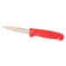 Couteau à saigner 14cm manche rouge Bargoin