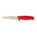 Couteau à saigner 14cm manche rouge Bargoin