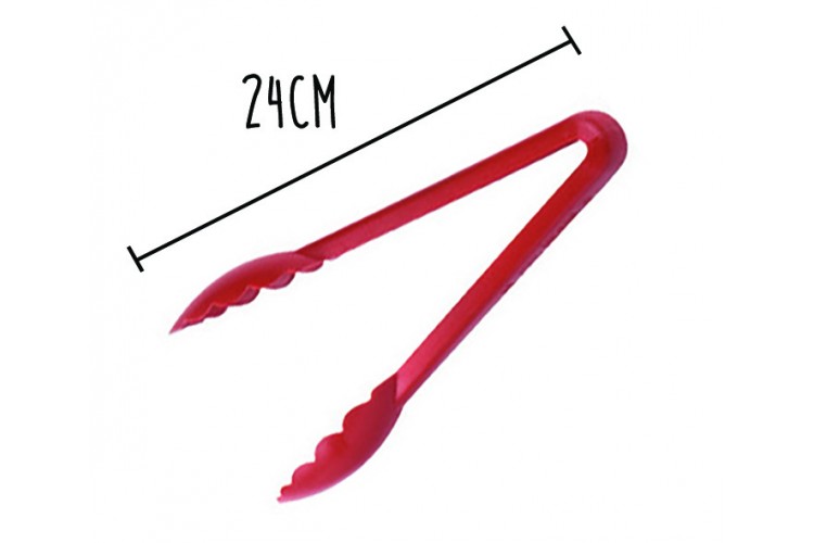 Pince feuille de ch&ecirc;ne Matfer 24cm Exoglass rouge