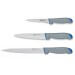 Set de 3 couteaux de boucher Fischer Sandvik bi-matière