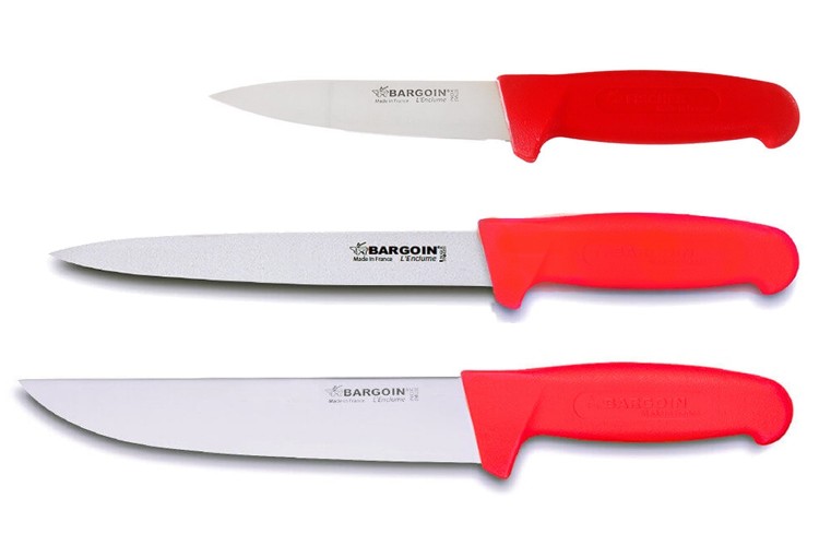 Pack de 3 couteaux professionnels Fischer-Bargoin sp&eacute;cial boucher 