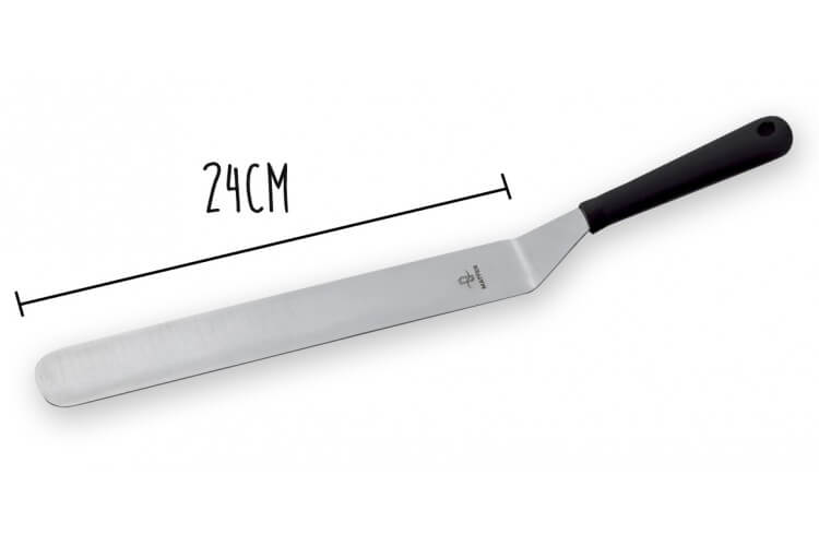 Spatule coudée flexible professionnelle MATFER acier inox 24cm